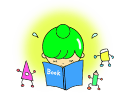 Dumplings hair's girls sticker #11673023