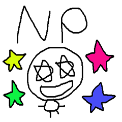 cute hand writing sticker2