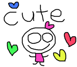 cute hand writing sticker2 sticker #11673762