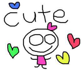 cute hand writing sticker2 sticker #11673762