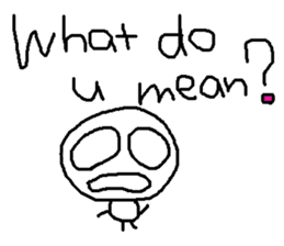 cute hand writing sticker2 sticker #11673763