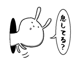 rabbit from the hole sticker #11674346