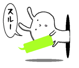 rabbit from the hole sticker #11674348