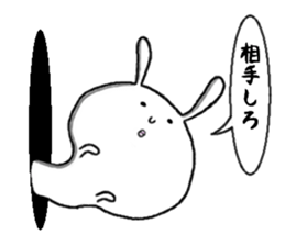 rabbit from the hole sticker #11674350