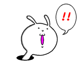 rabbit from the hole sticker #11674353