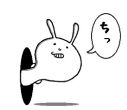 rabbit from the hole sticker #11674354