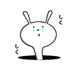 rabbit from the hole sticker #11674363