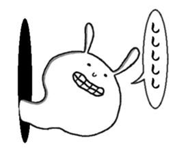 rabbit from the hole sticker #11674367