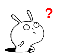 rabbit from the hole sticker #11674368