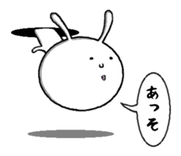 rabbit from the hole sticker #11674372