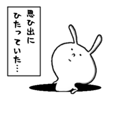 rabbit from the hole sticker #11674373