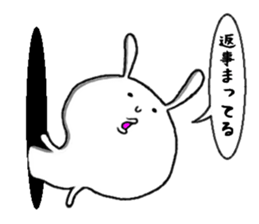 rabbit from the hole sticker #11674379