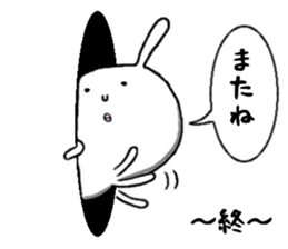 rabbit from the hole sticker #11674383