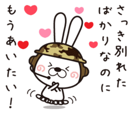 Usagi Corps fell in love sticker #11674565