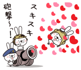 Usagi Corps fell in love sticker #11674576