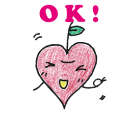 Heart&Apple sticker #11674785