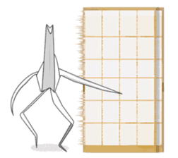 Paper Crane ORIZURU. sticker #11674877