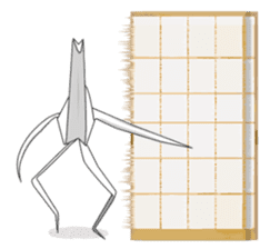 Paper Crane ORIZURU. sticker #11674877