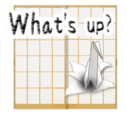 Paper Crane ORIZURU. sticker #11674879