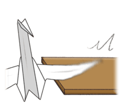 Paper Crane ORIZURU. sticker #11674882