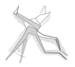 Paper Crane ORIZURU. sticker #11674883