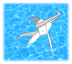 Paper Crane ORIZURU. sticker #11674885