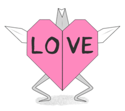 Paper Crane ORIZURU. sticker #11674891