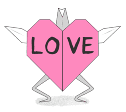 Paper Crane ORIZURU. sticker #11674891