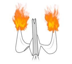 Paper Crane ORIZURU. sticker #11674894