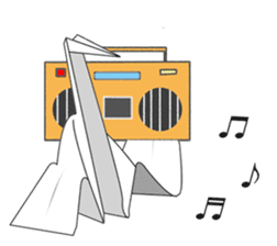 Paper Crane ORIZURU. sticker #11674896