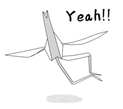 Paper Crane ORIZURU. sticker #11674897
