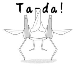 Paper Crane ORIZURU. sticker #11674898