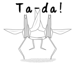 Paper Crane ORIZURU. sticker #11674898