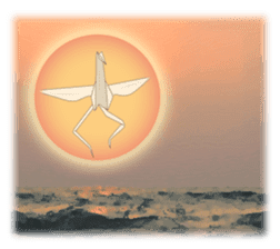 Paper Crane ORIZURU. sticker #11674900