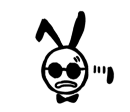 sunglass rabbit Mr.Sun sticker #11675016