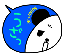 Panda in the Speech balloon 3 sticker #11675382