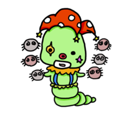 Caterpillar - Elmo with spider Part II sticker #11675762