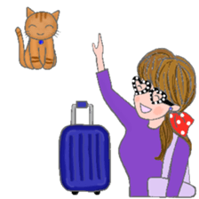 cat and girl part5 sticker #11675929