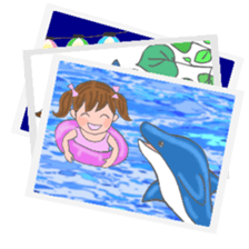 cat and girl part5 sticker #11675936