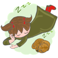 cat and girl part5 sticker #11675938