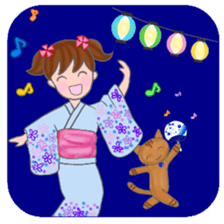 cat and girl part5 sticker #11675940