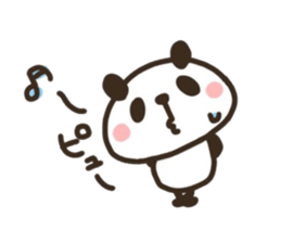 Happiness of panda sticker #11676559