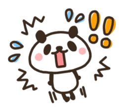 Happiness of panda sticker #11676563