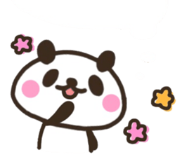 Happiness of panda sticker #11676572