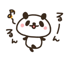 Happiness of panda sticker #11676578