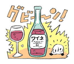 Excitement girl and mob sticker #11677613