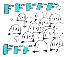 Excitement girl and mob sticker #11677623