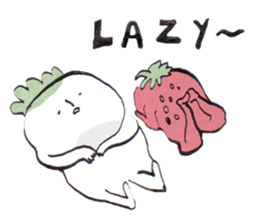Radish and Strawberry sticker #11677756