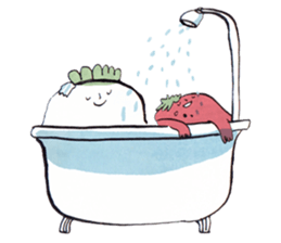 Radish and Strawberry sticker #11677780