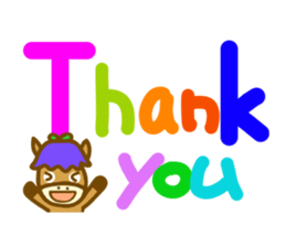 Gentian horse sticker #11677962